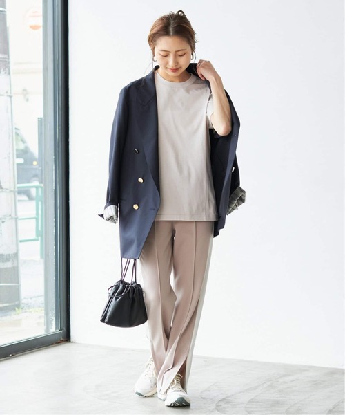 Spick & Span(スピックアンドスパン)の「《追加2》ファインコットンTシャツ(Tシャツ/カットソー・レディース・ブラック/ライトグレー/ホワイト・FREE)」の7枚目の写真