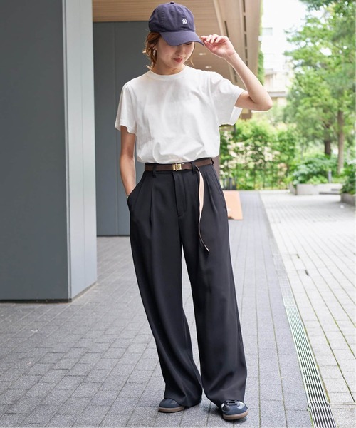 Spick & Span(スピックアンドスパン)の「《追加2》ファインコットンTシャツ(Tシャツ/カットソー・レディース・ブラック/ライトグレー/ホワイト・FREE)」の8枚目の写真
