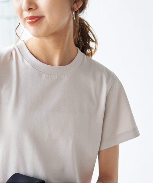 Spick & Span(スピックアンドスパン)の「《追加2》ファインコットンTシャツ(Tシャツ/カットソー・レディース・ブラック/ライトグレー/ホワイト・FREE)」の17枚目の写真
