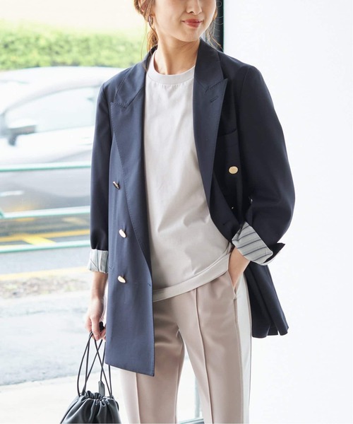 Spick & Span(スピックアンドスパン)の「《追加2》ファインコットンTシャツ(Tシャツ/カットソー・レディース・ブラック/ライトグレー/ホワイト・FREE)」の18枚目の写真