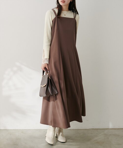 natural couture(ナチュラルクチュール)の「前後2WAY袖口レースリブニット(ニット/セーター・レディース・ボルドー/ミント/スミクロ/モカ/ブラック/チャコールグレー/ブルー/グレー/オフホワイト・FREE)」の18枚目の写真