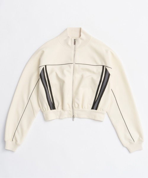 25AW PRE-ORDER】Front Zip High Neck Jersey Tops/フロント