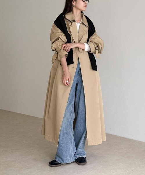 発売のたびに即完売する大人気アイテム】袖ボリュームトレンチコート