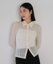 Geeong ホワイトシャツ Geeong｜ジーオン（レディース）のシャツ/ブラウス（ホワイト