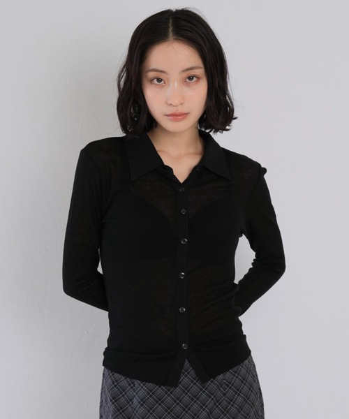 お値下げ❗️トップス/Tシャツ/プランテーション/長袖/黒 Plantation プランテーション/WOMEN'S Tops/Tシャツ/カットソー