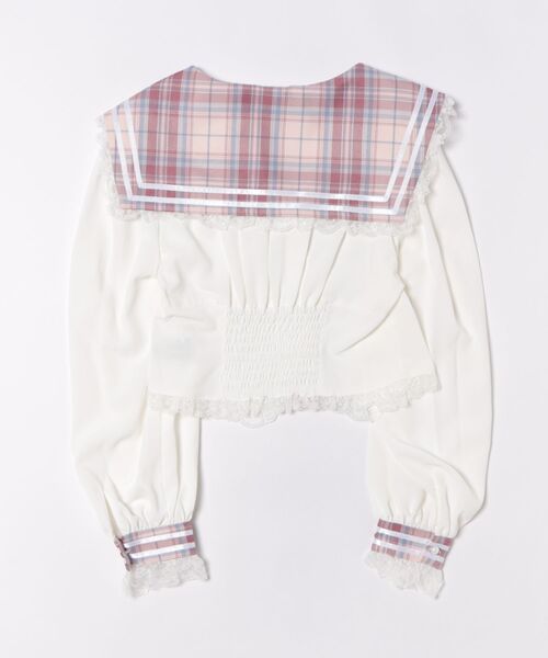 Ank Rouge(アンクルージュ)の「ネコのJK制服TOPS(シャツ/ブラウス・レディース・ピンク/A/グレー・M)」の19枚目の写真