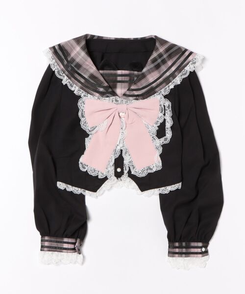 Ank Rouge(アンクルージュ)の「ネコのJK制服TOPS(シャツ/ブラウス・レディース・ピンク/A/グレー・M)」の22枚目の写真