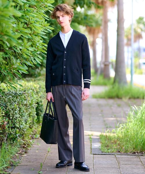 DRESSTERIOR（ドレステリア）の「ウォッシャブル コットンカシミヤスムースカーディガン（カーディガン/ボレロ・メンズ・ブラック/ブルー系その他/ブラウン系その他・90/92/91/94）」の5枚目の写真