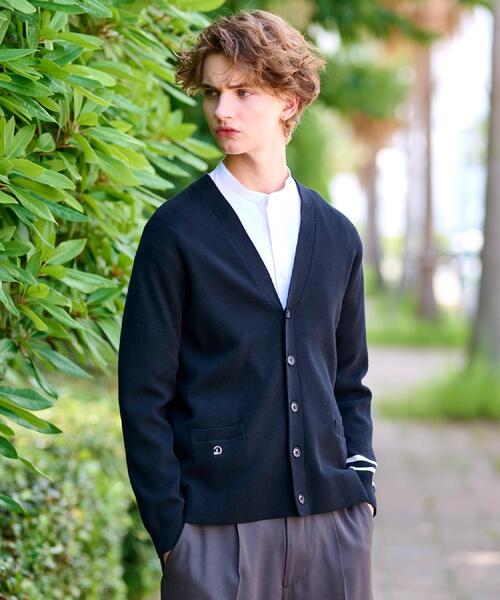 DRESSTERIOR（ドレステリア）の「ウォッシャブル コットンカシミヤスムースカーディガン（カーディガン/ボレロ・メンズ・ブラック/ブルー系その他/ブラウン系その他・90/92/91/94）」の8枚目の写真