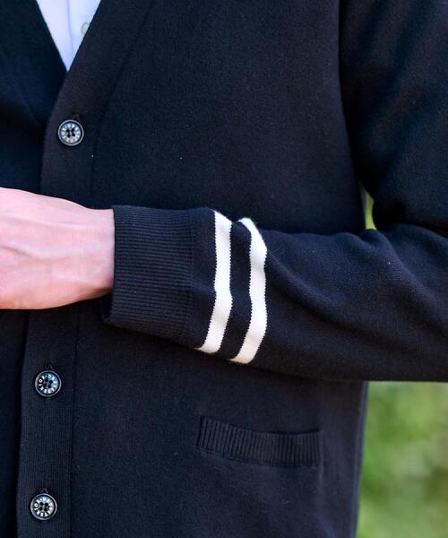 DRESSTERIOR（ドレステリア）の「ウォッシャブル コットンカシミヤスムースカーディガン（カーディガン/ボレロ・メンズ・ブラック/ブルー系その他/ブラウン系その他・90/92/91/94）」の12枚目の写真