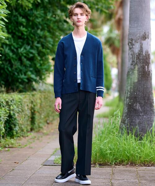 DRESSTERIOR（ドレステリア）の「ウォッシャブル コットンカシミヤスムースカーディガン（カーディガン/ボレロ・メンズ・ブラック/ブルー系その他/ブラウン系その他・90/92/91/94）」の14枚目の写真