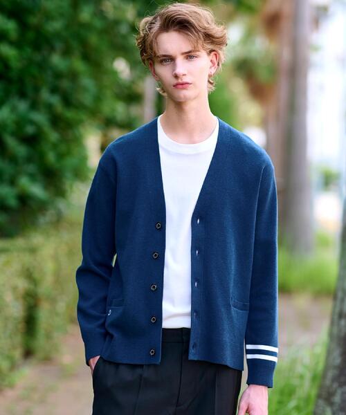 DRESSTERIOR（ドレステリア）の「ウォッシャブル コットンカシミヤスムースカーディガン（カーディガン/ボレロ・メンズ・ブラック/ブルー系その他/ブラウン系その他・90/92/91/94）」の17枚目の写真