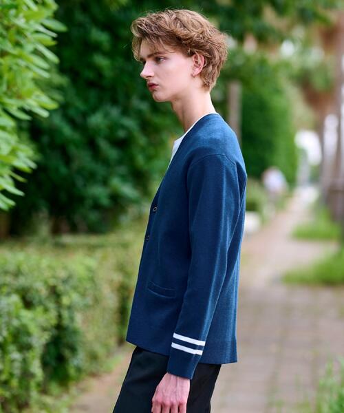 DRESSTERIOR（ドレステリア）の「ウォッシャブル コットンカシミヤスムースカーディガン（カーディガン/ボレロ・メンズ・ブラック/ブルー系その他/ブラウン系その他・90/92/91/94）」の18枚目の写真