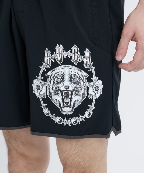 RVCA（ルーカ）の「RVCA メンズ YOGGER STRETCH CONTR ショートパンツ 【2025年秋冬モデル】/ルーカウエストゴムグラフィックプリントストレッチアクティブショートパンツ（その他パンツ・メンズ・ブラック・SMALL/MEDIUM/LARGE/X-LARGE）」の4枚目の写真