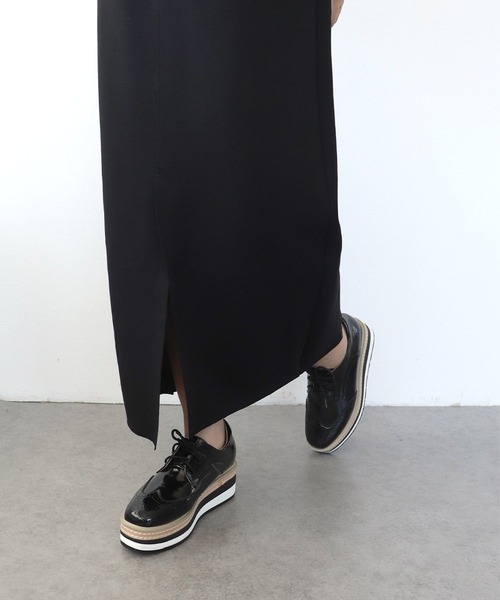 Three Four Time（ｽﾘｰﾌｫｰﾀｲﾑ）の「ダンボールスリットスカート（スカート・レディース・パープル/ブラック・02）」の15枚目の写真