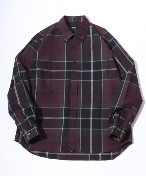 LYLE&SCOTT(ライルアンドスコット)の「Lyle&Scott Vintage/ライルアンドスコット ヴィンテージ ネルチェック ボタンダウンシャツ(シャツ/ブラウス・メンズ・カーキ/ネイビー/ブラウン/ワイン・LL/L/M)」の4枚目の写真