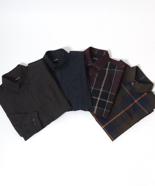 LYLE&SCOTT(ライルアンドスコット)の「Lyle&Scott Vintage/ライルアンドスコット ヴィンテージ ネルチェック ボタンダウンシャツ(シャツ/ブラウス・メンズ・カーキ/ネイビー/ブラウン/ワイン・LL/L/M)」の16枚目の写真