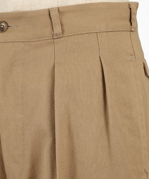 ASTRONOMY(アストロノミー)の「ツータックフレンチチノ(チノパンツ・メンズ・ネイビー/ベージュ・マルチサイズ)」の5枚目の写真