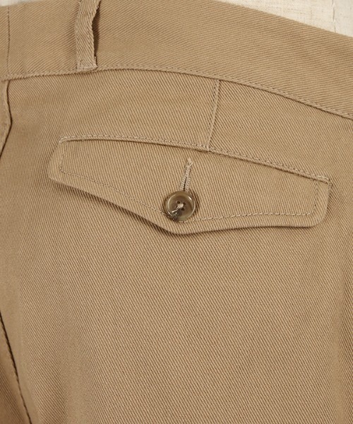 ASTRONOMY(アストロノミー)の「ツータックフレンチチノ(チノパンツ・メンズ・ネイビー/ベージュ・マルチサイズ)」の7枚目の写真