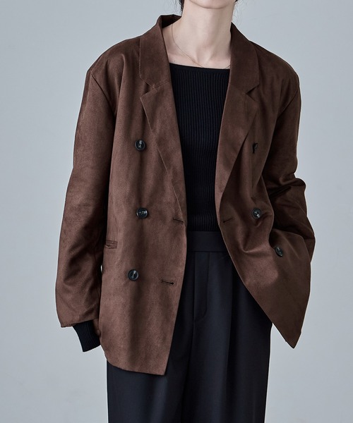 セール】スエードテーラードジャケット（テーラードジャケット