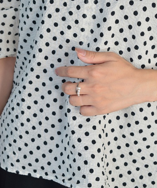 BROTHERHOOD（ブラザーフッド）の「【earyear】Pearl Line Wrap Ring（リング・レディース・シルバー・FREE）」の5枚目の写真
