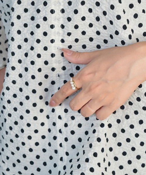 BROTHERHOOD（ブラザーフッド）の「【earyear】Pearl Line Wrap Ring（リング・レディース・シルバー・FREE）」の10枚目の写真