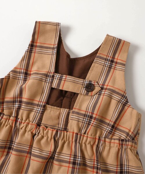 apres les cours（アプレレクール）の「【リンク/ジュニア対応】リボンタックジャンパースカート（ジャンパースカート・キッズ・ブラック/ベージュ・90/100/110/120/80/130/140）」の14枚目の写真