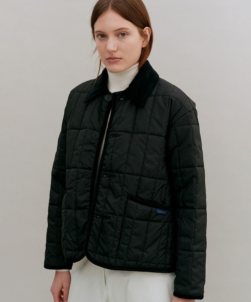 LAVENHAM(ラベンハム)の「Button Front Raydon Womens / ボタン フロント レイドン ウィメンズ(その他アウター・レディース・ダークブラック/ベージュ系その他2・8/10/6/12)」の2枚目の写真