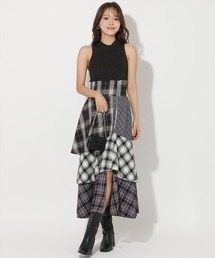 AND COUTURE | パッチワークティアードスカート(スカート)