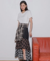 AND COUTURE | パッチワークティアードスカート(スカート)