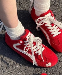 SHEPP（シープ）の「ワンポイント 刺繍 配色 ローカット スニーカー / ラインスニーカー 軽量（スニーカー）」