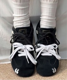 SHEPP（シープ）の「ワンポイント 刺繍 配色 ローカット スニーカー / ラインスニーカー 軽量（スニーカー）」