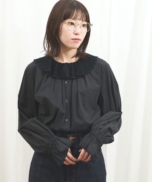 【新品・タグ付き】fig London Kitty blouse　長袖　ブラウス fig London（フィグロンドン）の「Kitty blouse（シャツ/ブラウス