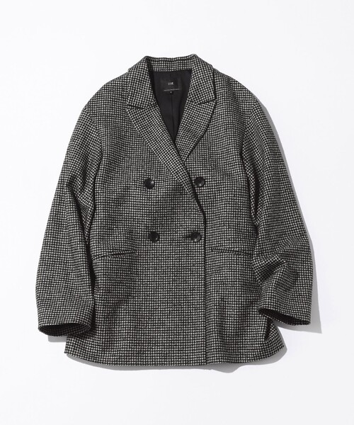23区 S(ニジュウサンクチイサイサイズ)の「【見上愛さん着用/VERY12月号掲載】ループミックスツイード ダブル ジャコット(その他アウター・レディース・ブラック系3・32)」の9枚目の写真