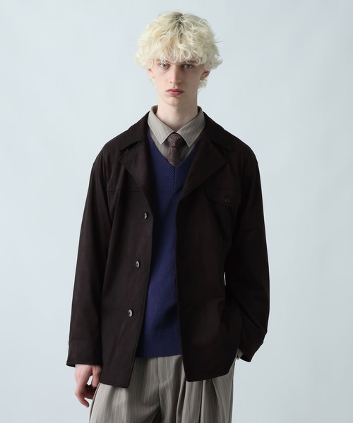 HARE（ハレ）の「フェイクスウェードカーコート(HARE)（ミリタリー