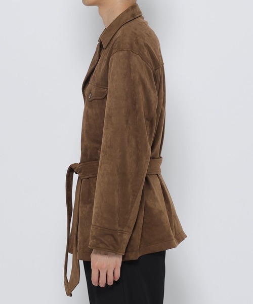 HARE（ハレ）の「フェイクスウェードカーコート(HARE)（ミリタリー