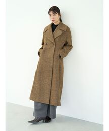 ETRO チェスターコート ブラウン系 ウール ETRO 超美品 エトロ 現行タグ バイカラー ソフト メルトン