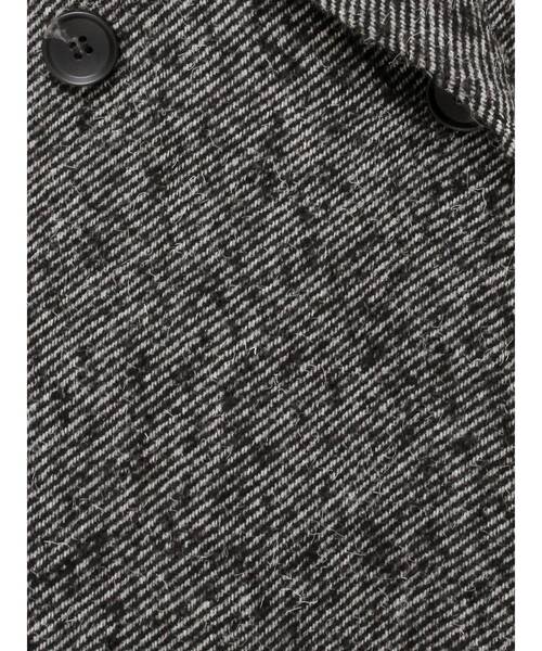 LAGUNAMOON（ラグナムーン）の「ウエストタックウールブレンドツイードコート（チェスターコート・レディース・ブラック/ブラウン・SMALL/MEDIUM）」の7枚目の写真