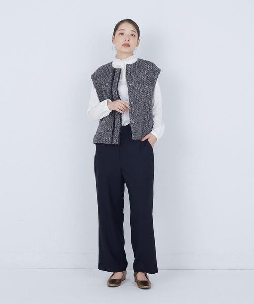 ADIEU TRISTESSE（アデュートリステス）の「MIXツイードベスト（ベスト・レディース・グレー系その他/オレンジ系その他・38）」の16枚目の写真