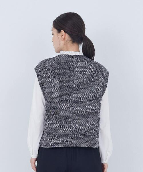 最終値下げ！コットンMIXツイードベスト セール】MIXツイードベスト（ベスト）｜ADIEU TRISTESSE（アデュー