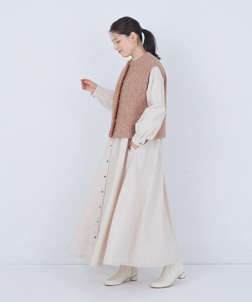 ADIEU TRISTESSE（アデュートリステス）の「MIXツイードベスト（ベスト・レディース・グレー系その他/オレンジ系その他・38）」の14枚目の写真