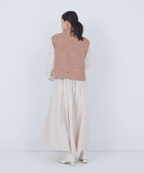 ADIEU TRISTESSE（アデュートリステス）の「MIXツイードベスト（ベスト・レディース・グレー系その他/オレンジ系その他・38）」の15枚目の写真