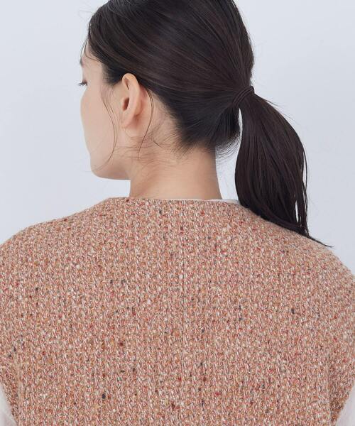 ADIEU TRISTESSE（アデュートリステス）の「MIXツイードベスト（ベスト・レディース・グレー系その他/オレンジ系その他・38）」の8枚目の写真