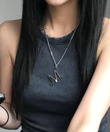 MUCENT（ムセント）の「【日本未発売/WEB限定】MUCENT(ムセント)/ユニセックス メタル ロゴ ネックレス/LUMET METAL LOGO NECKLACE UNISEX（ネックレス）」