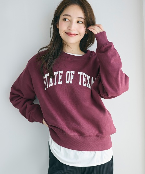 ヘビーウェイト裏毛カレッジスウェット（スウェット）｜coca（coca