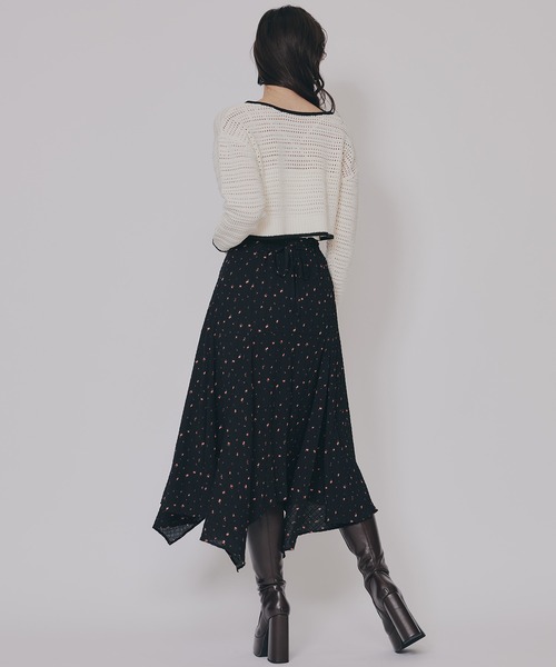 REDYAZEL(レディアゼル)の「リボンニットカーディガン(カーディガン/ボレロ・レディース・キナリ/レッド/ブラウン/ブラック・FREE)」の15枚目の写真