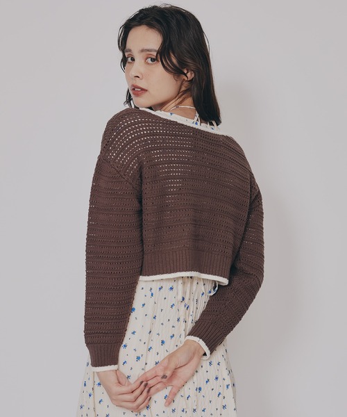 REDYAZEL(レディアゼル)の「リボンニットカーディガン(カーディガン/ボレロ・レディース・キナリ/レッド/ブラウン/ブラック・FREE)」の21枚目の写真