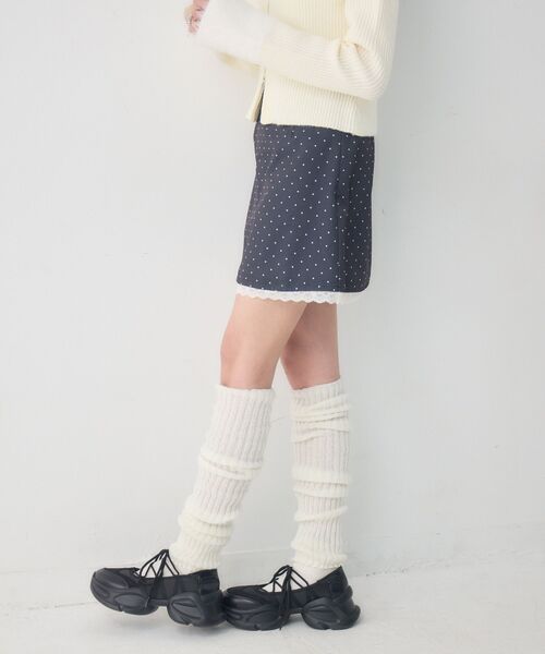 ems excite（エムズエキサイト）の「ドットミニSK（スカート・レディース・グレー系その他/ホワイト系その他・FREE）」の11枚目の写真