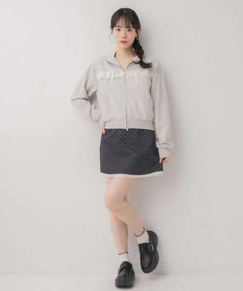ems excite（エムズエキサイト）の「ドットミニSK（スカート・レディース・グレー系その他/ホワイト系その他・FREE）」の13枚目の写真