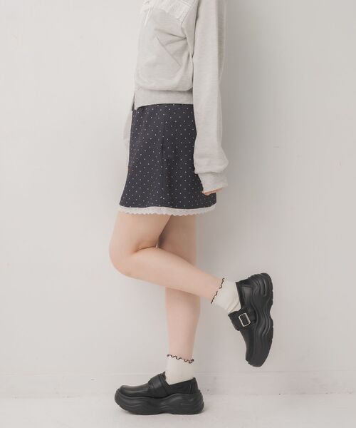 ems excite（エムズエキサイト）の「ドットミニSK（スカート・レディース・グレー系その他/ホワイト系その他・FREE）」の15枚目の写真